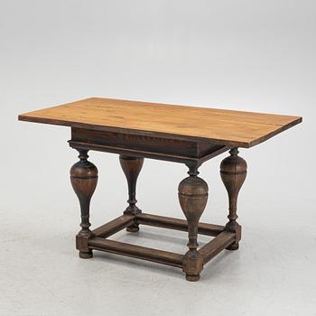 An oak Baroque table, 18th Century.