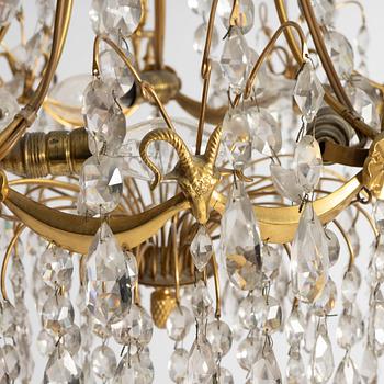 Chandelier, Gustavian style, early 20th century.