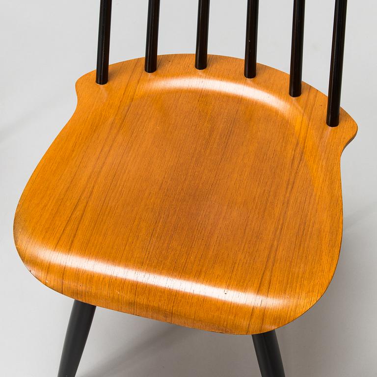 Ilmari Tapiovaara, four mid-20th century 'Pelimanni' chairs for Asko.