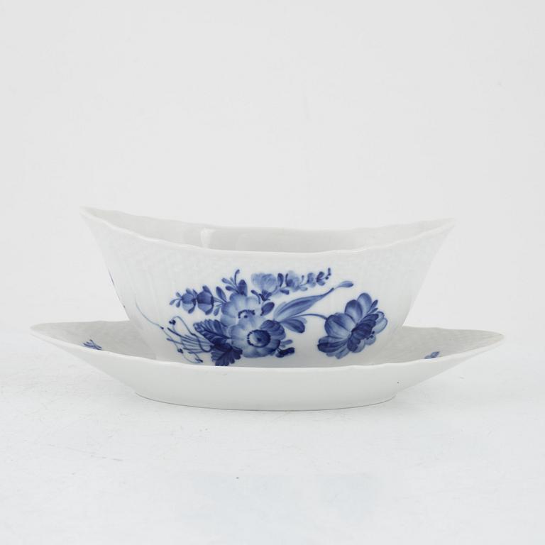 A 71-piece "Blue flower" porcelain dinner and coffee service, Royal Copenhagen, Denmark.