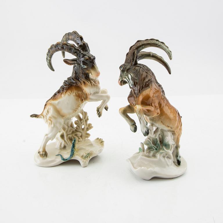 Figurines 3 pcs Germany mid-20th century porcelain.