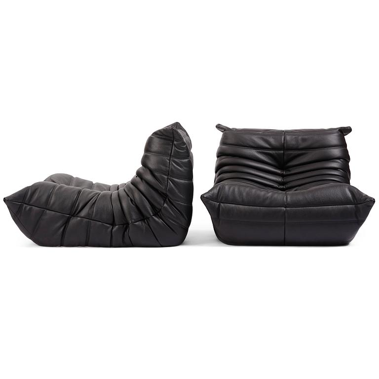 Michel Ducaroy, a pair of easy chairs, "Togo", Ligne Roset, France, 21st Century.