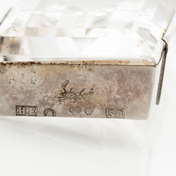 Hänge samt brosch. Stigbert, Engelbert, silver med bergkristall.