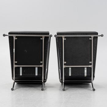 Gunilla Allard, a pair of leather upholstered 'Cinema' easy chairs, Lammhults.