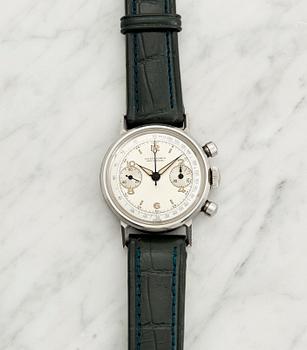 Ulysse Nardin, Locle Suisse, chronograph, "François Borgel Case", ca 1945.