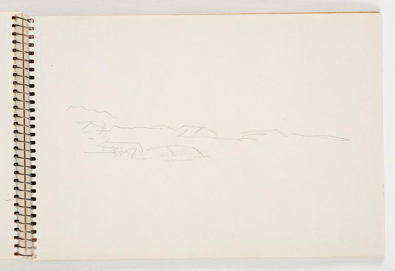 Lotte Laserstein, 3 skissböcker med blyertsteckningar.