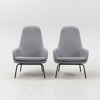 Simon Legald, fåtöljer, ett par, 'Era Lounge Chair High', Normann Copenhagen. Modellen formgiven 2014.