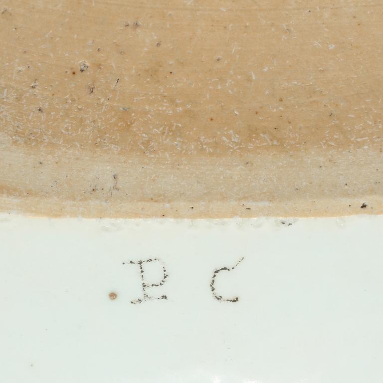 STEKFAT, porslin, Kina, 1700-tal.