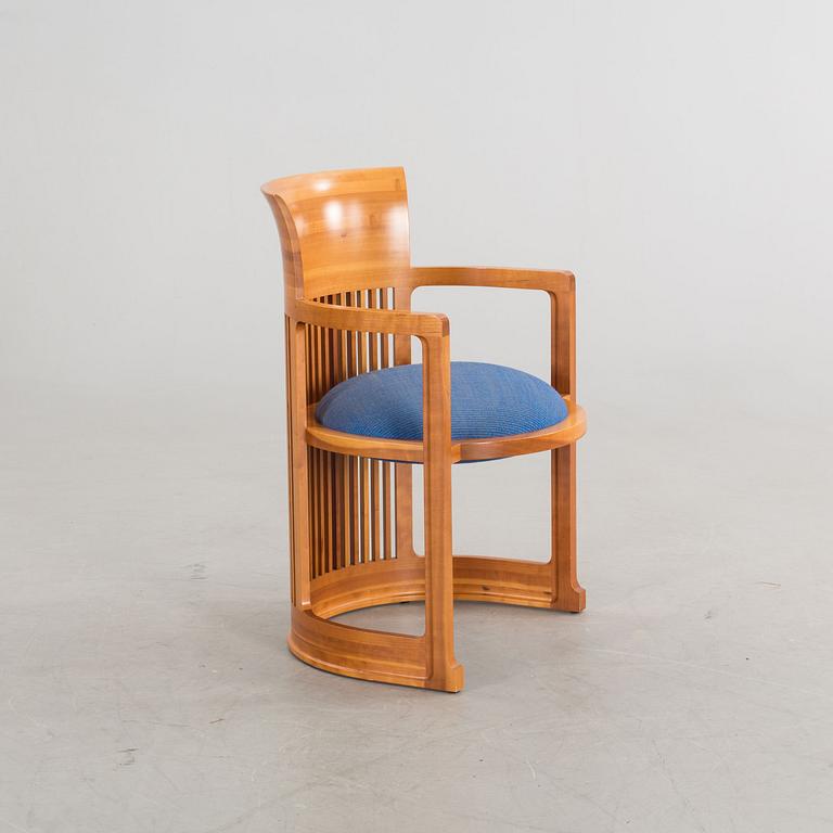 FRANK LLOYD WRIGHT, a numbered "Barrel Chair".