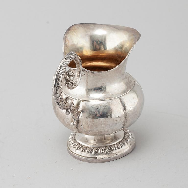 A silver creamer by Johan Olof Östlund, Gävle, in 1849.