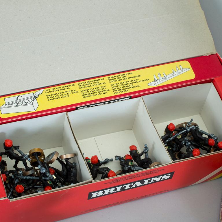LEKSAKSFIGURER, 140 stycken, plast, Britains Detail, 1970-tal.