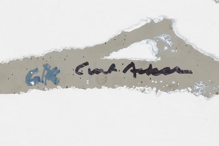 Curt Asker, sculpture/relief, signed, executed 2001.