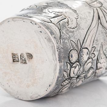 A silver beaker by Maxim Kuzmin Zolotarev, Kaluga, Russia 1780.
