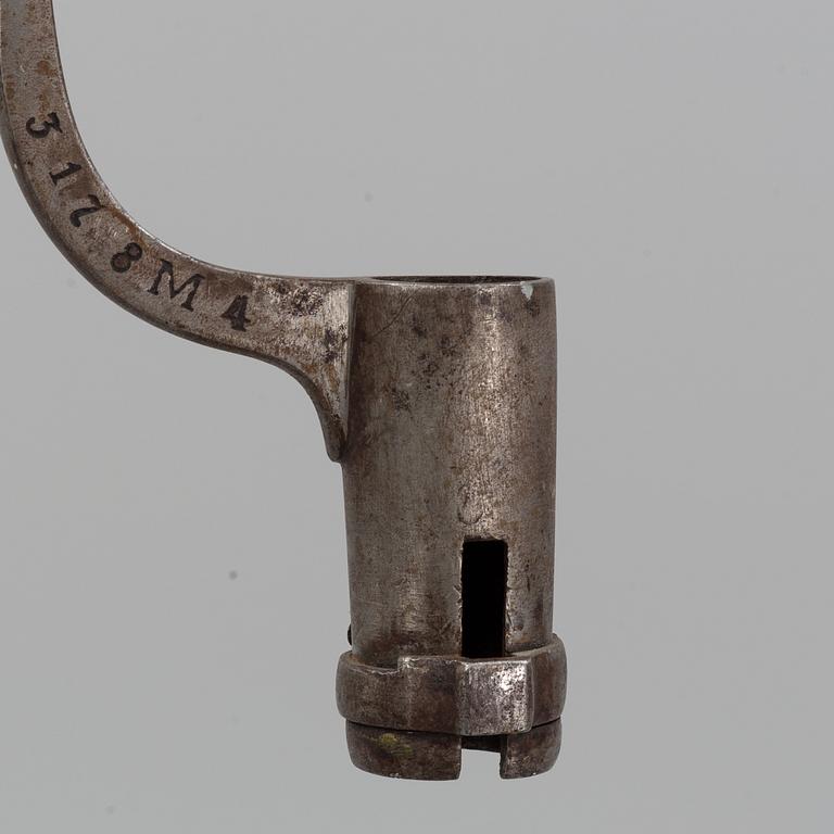 A Swedish flintlock gun, 1815 pattern.