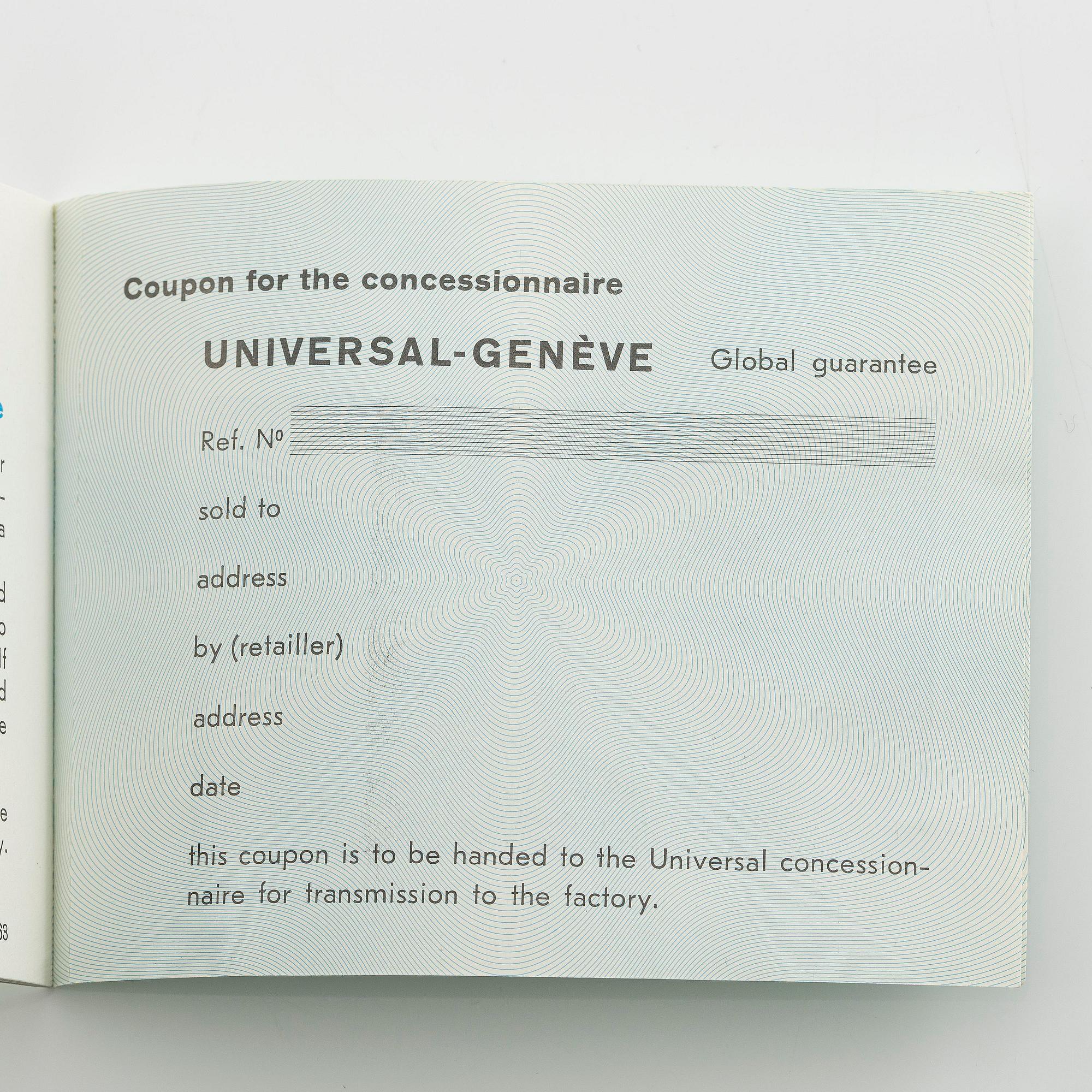 Universal Genève, Polerouter, ca 1960.