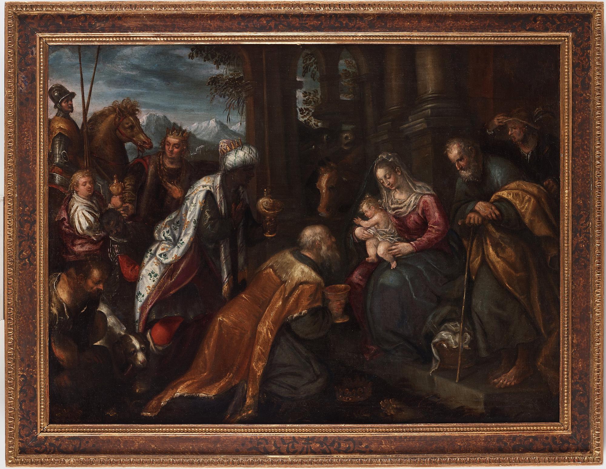 Jacobo Bassano Hans krets, Konungarnas tillbedjan.