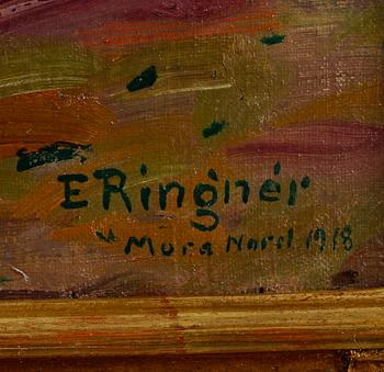 ENOCH RINGNER, olja på duk, signerad och daterad 1918.