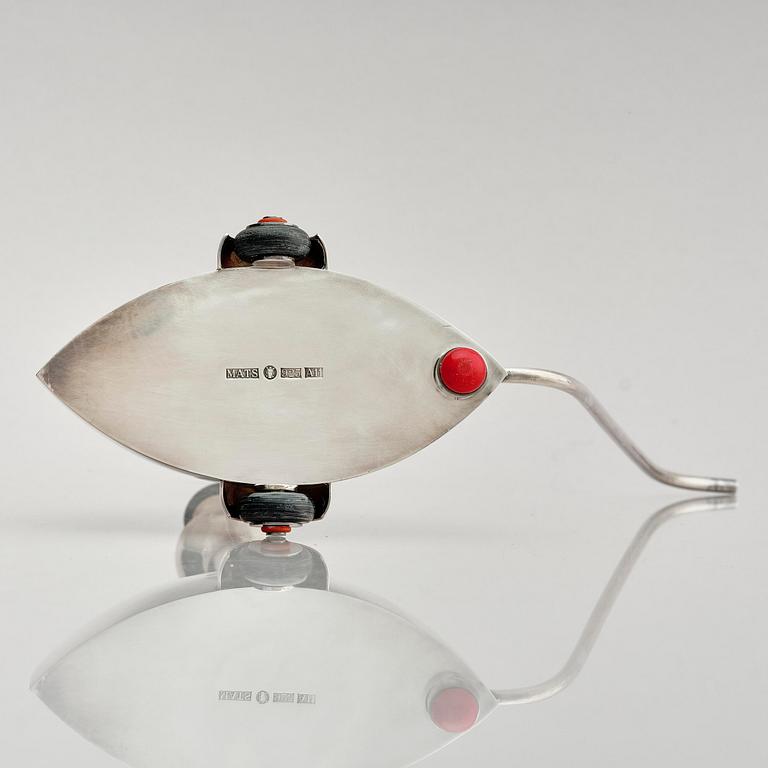 Mats Eskils, kanna "DropStop", sterlingsilver, Stockholm, 1999.