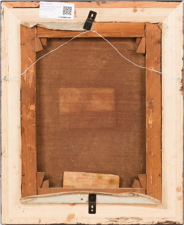 OKÄND KONSTNÄR, olja på duk. England, troligen 1900-talets början.