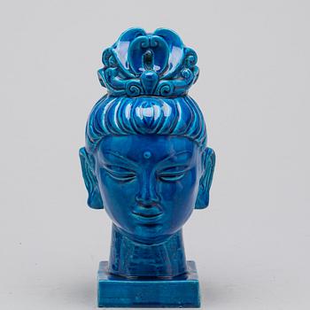 BYST, chamotterat stengods, "Kwan Jin" Aldo Londi, Bitossi.