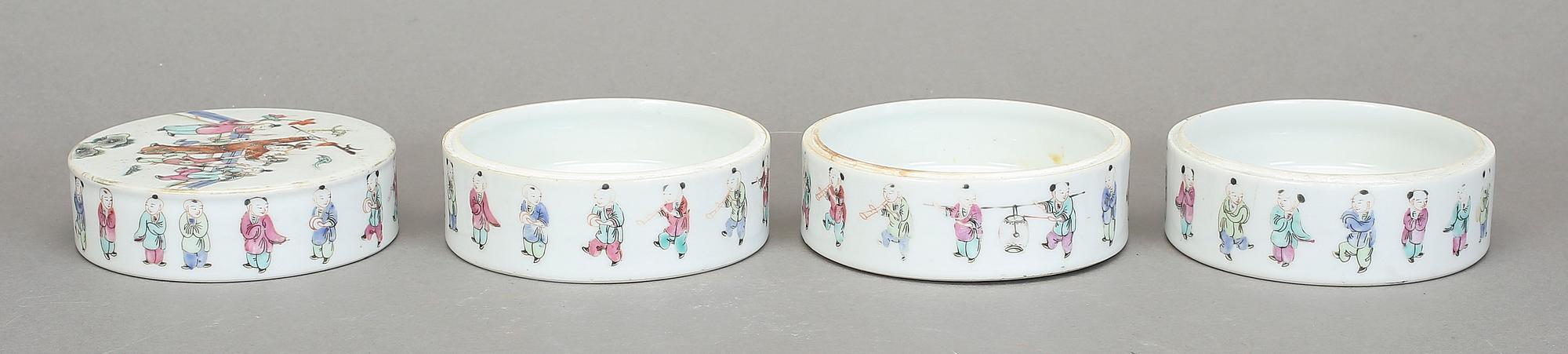 MATBURK, porslin, Kina 1800/1900-tal.