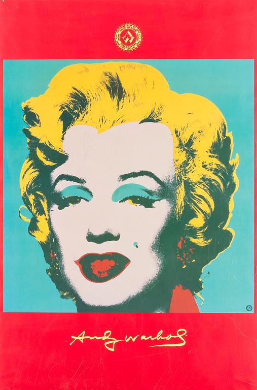 POSTER AFTER ANDY WARHOL, offset lithograph /poster, printed in Germany.