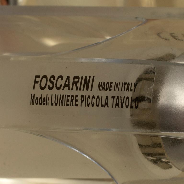 A 'Lumiere 25th' table lamp, Rodolfo Dordoni, Foscarini.