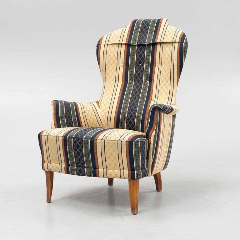 Carl Malmsten, armchair, "Farmor", OH Sjögren, second half of the 20th century.