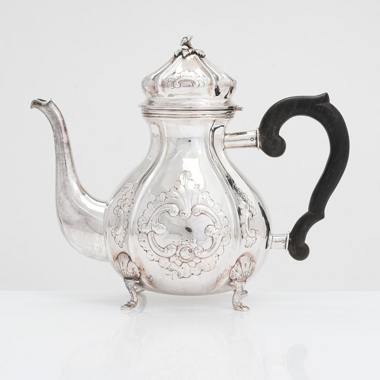 Axel Salomonsen, kaffekanna, sterlingsilver, Köpenhamn, Danmark  (1933-1977).