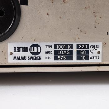 Stig Carlsson, LOAS 1001/”Kolboxen", a pair of loudspeakers, 1959-62, Sweden.