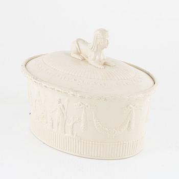 A creamware pâté tureen, Empire, presumably Rörstrand, Sweden.