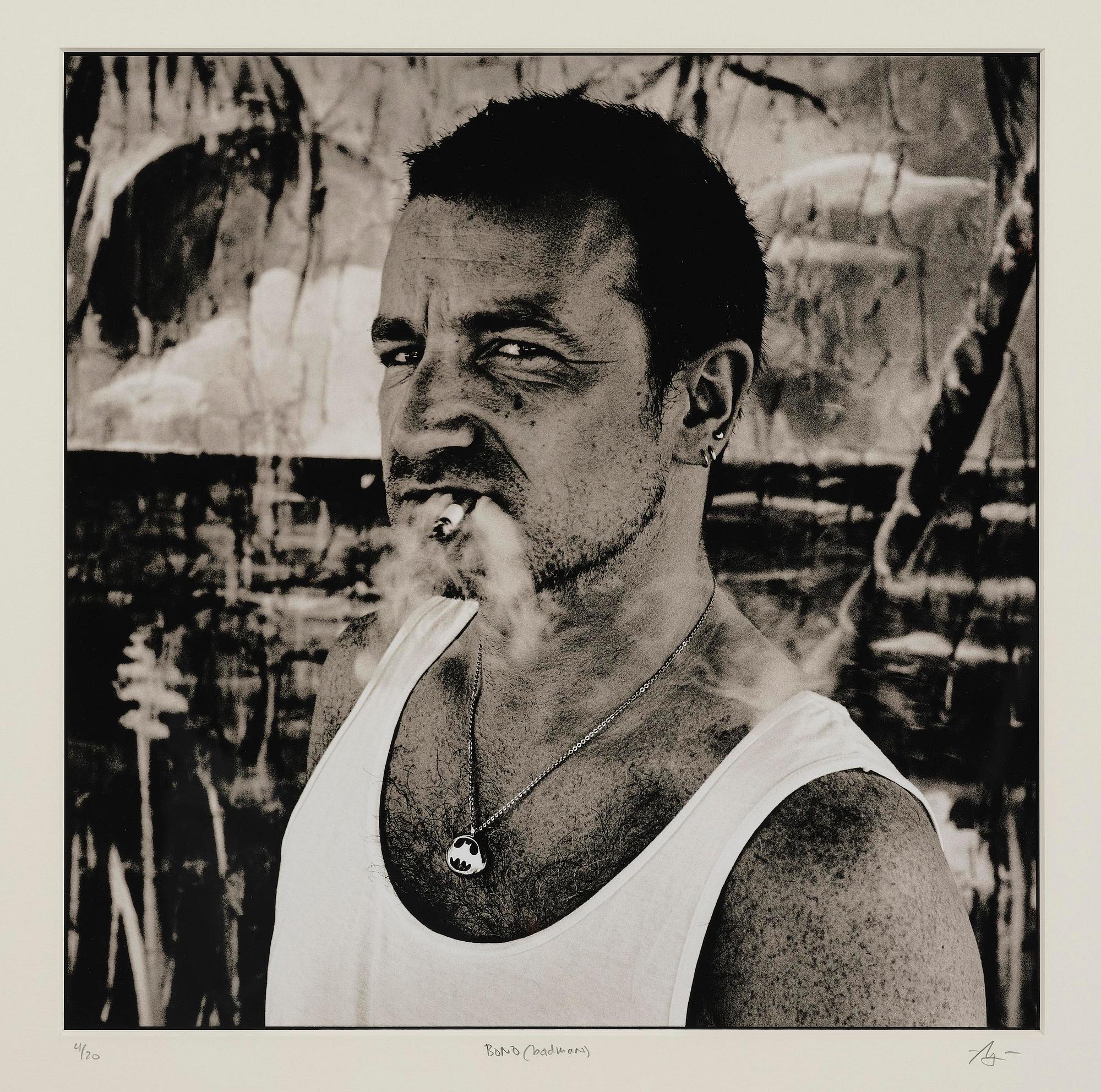 Anton Corbijn, "Bono, Miami, (Batman)", 1995.