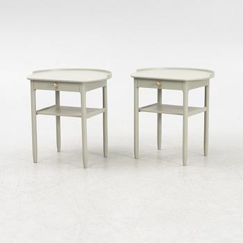 Sven Engström and Gunnar Myrstrand, a pair of bedside tables, Bodafors, 1963.