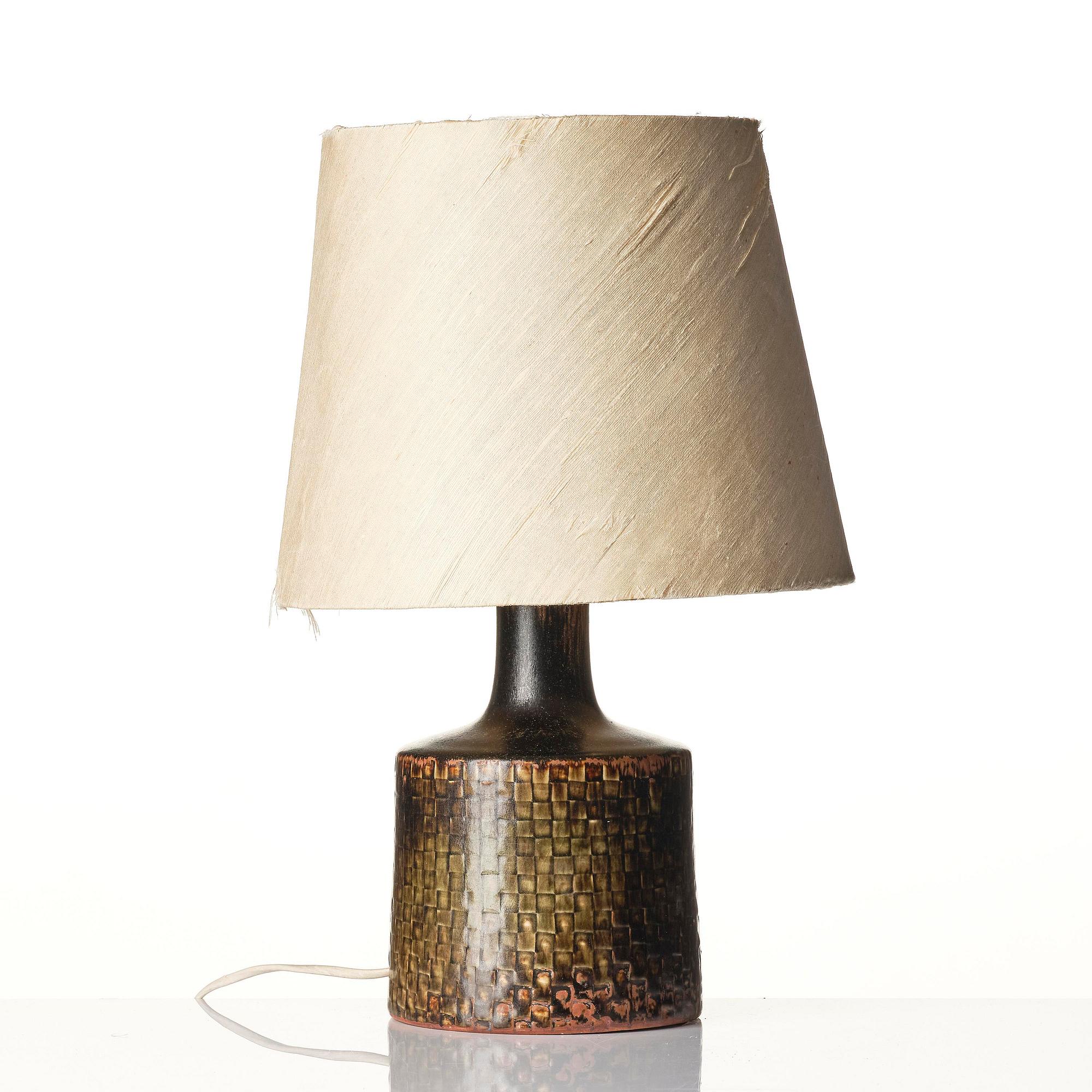 Stig Lindberg, a stoneware table lamp, Gustavsberg Studio 1970.