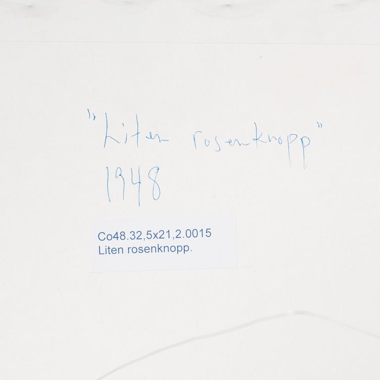 CO Hultén, collage, signerad och daterad 1948.