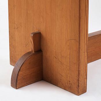 Axel Einar Hjorth, a stained pine "Lovö" table, Nordiska Kompaniet, Sweden 1930s.