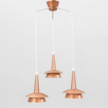 A 1950/60s copper ceiling pendant.