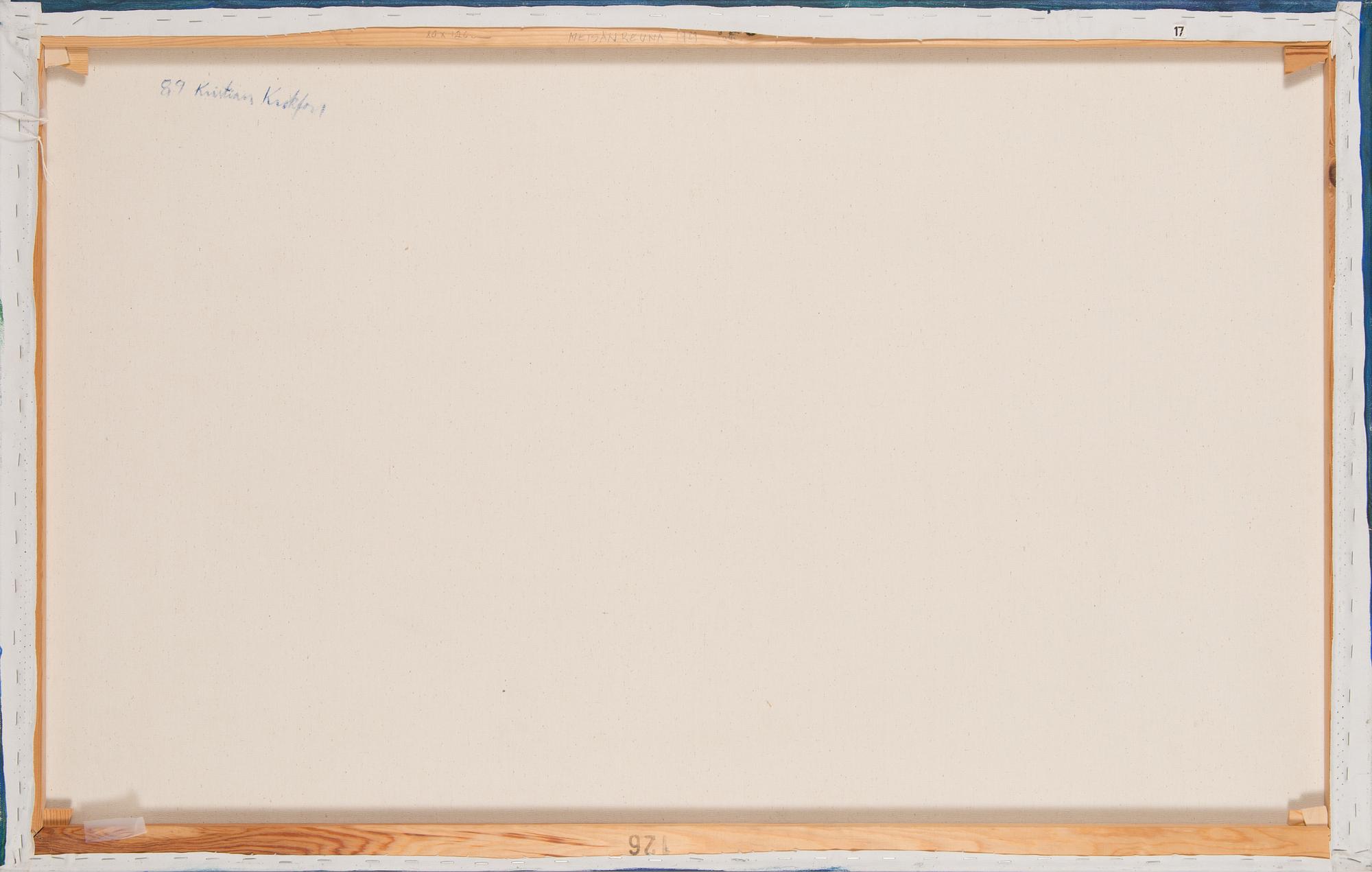 Kristian Krokfors, acrylic on canvas, signed and dated -89.