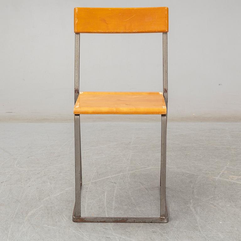 ARTHUR LINDQVIST, six chairs from Grythyttans stålmöbler, first half of the 20th Century.