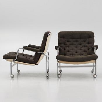Bruno Mathsson, a pair of "Karin" armchairs, Dux, Sweden,
