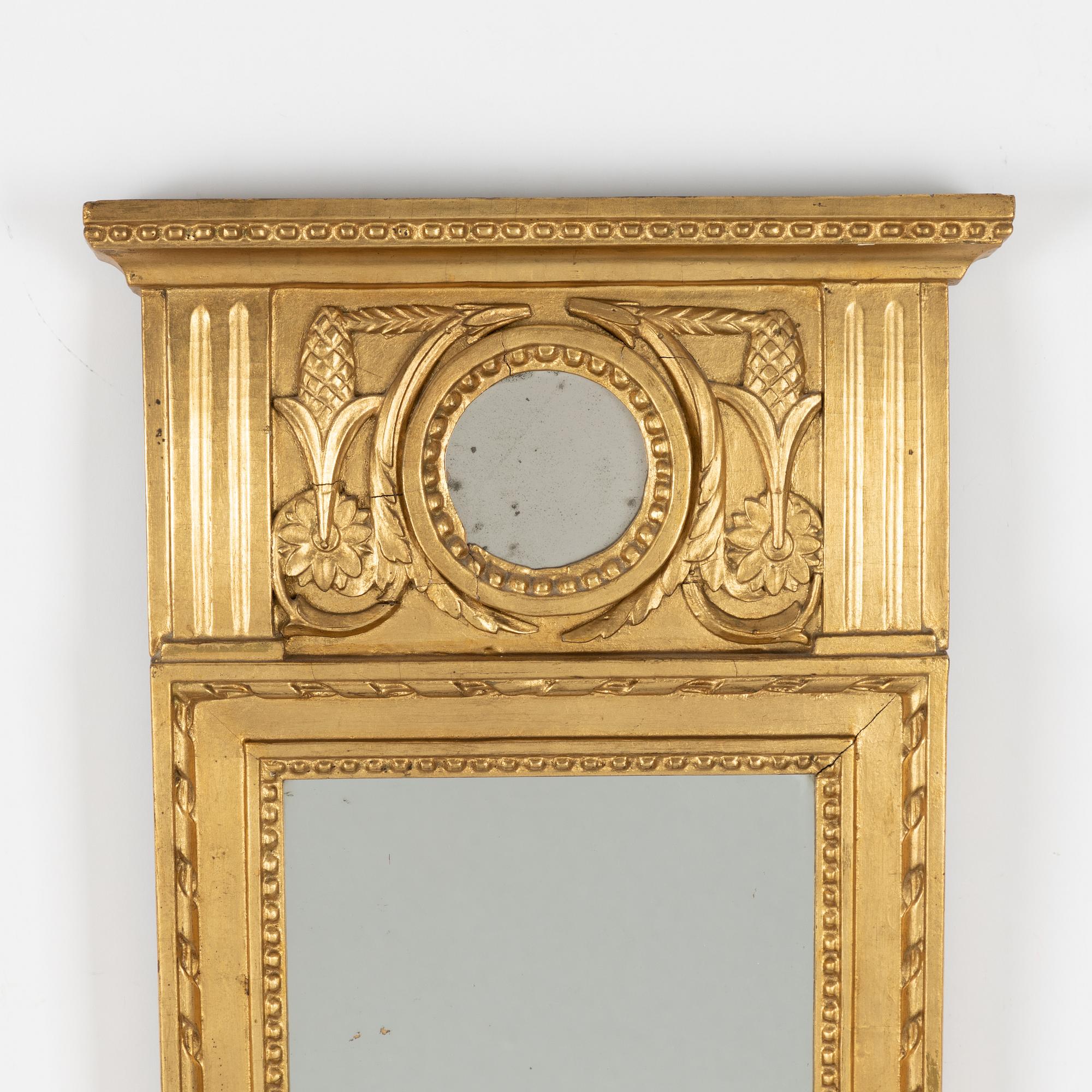 Spegel, sengustaviansk, 1800-tal.