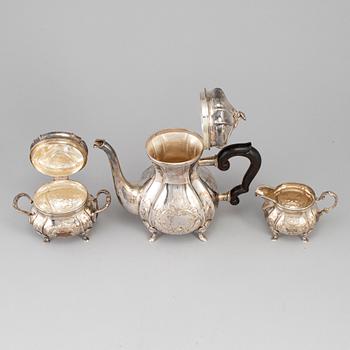 AXEL SALOMONSEN (1933-1977), a three part coffee sterling silver service, Denmark, with Swedish import marks.
