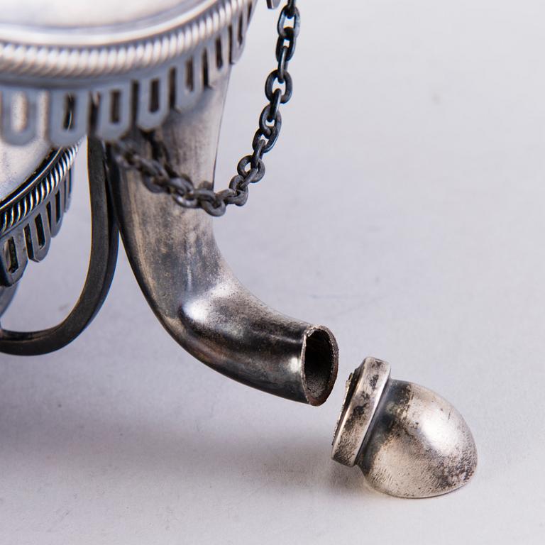 SAMOVAR, silver, Johan Ferdinand Olsonius, Gratchev, Sankt Petersburg 1882.