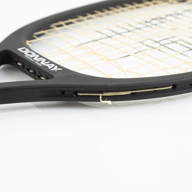 Tennisracket, Donnay, Personal Model. Over Size. Signerad Björn Borg. Speciellt framtaget racket i trä.