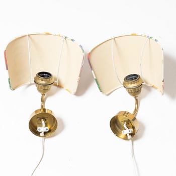 Josef Frank, a pair of wall lamps, model G2143, Svenskt Tenn.