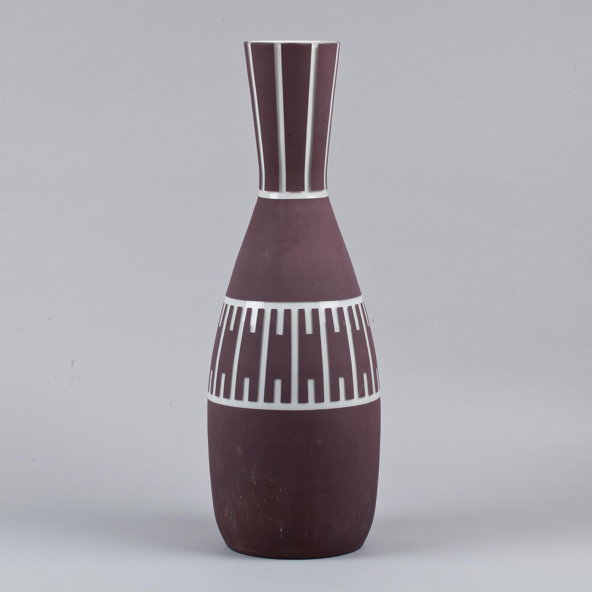 GOLVVAS, glas, Flygfors Glasbruk, 1950-tal.