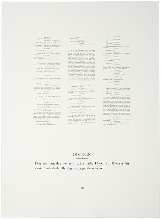 Lena Cronqvist, Untitled, from the portfolio: “August Strindberg, A Dream Play”.