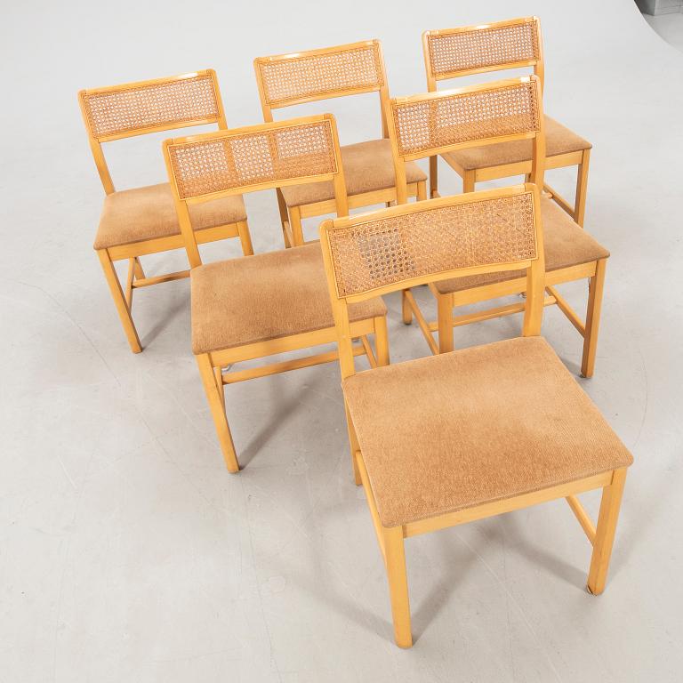 Dining table and 6 chairs, Sorø Stolefabrik, Denmark, second half of the 20th century.