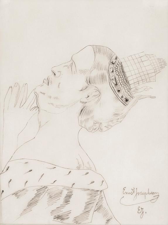 Ernst Josephson, Praying queen.