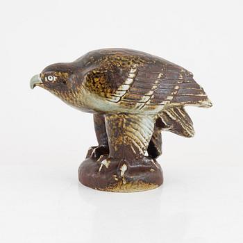 Lisa Larson, a stoneware figurine of a white-tailed eagle, for Nordiska Kompaniet in cooperation with WWF, Gustavsberg.